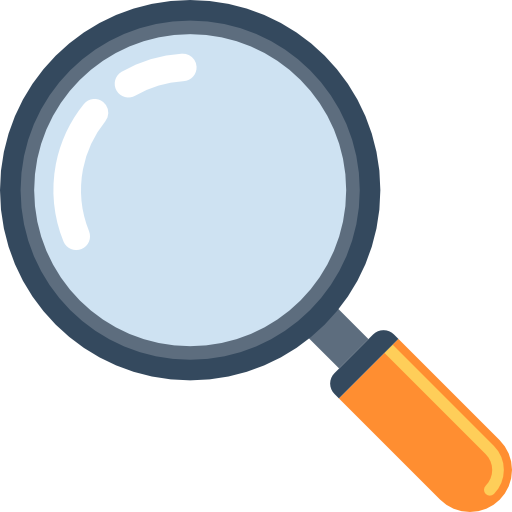 Magnifying glass inspecting recycling materials in Indianapolis